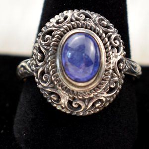 Tanzanite Ring in Sterling Silver